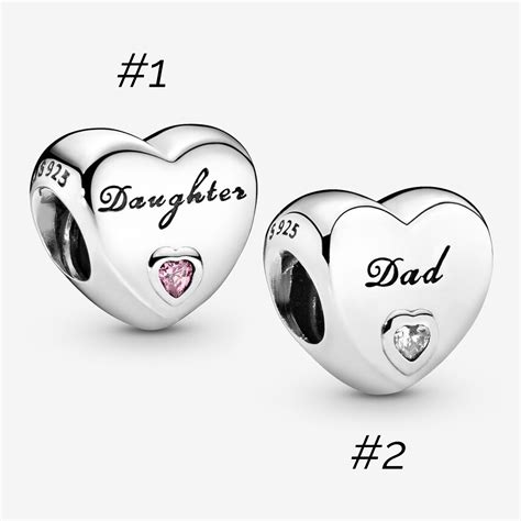 dad and daughter charm